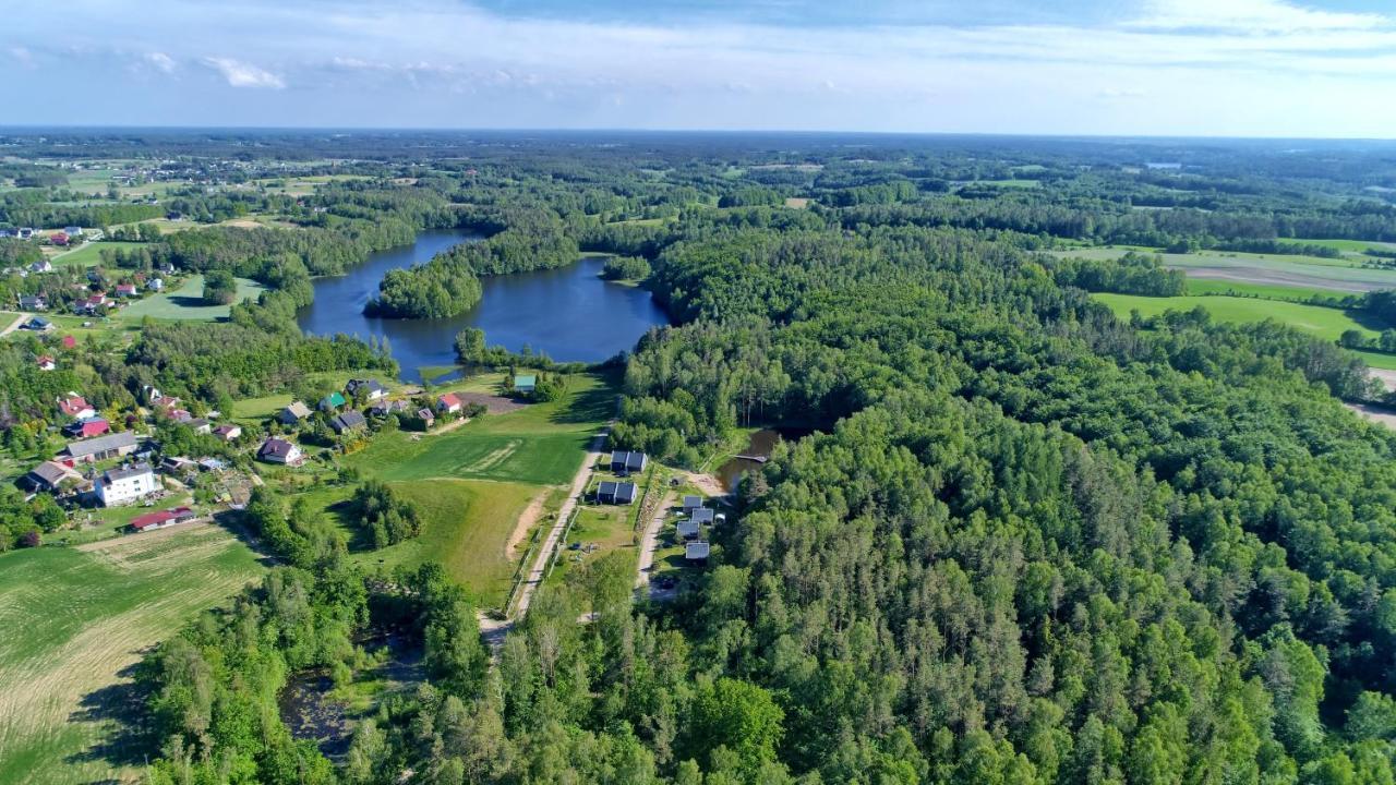 Osada Skoczkowo Komfortowe Domki Z Jacuzzi Nad Jeziorem- Sauna- Balia- Prywatny Staw Wedkarski Podiazy Exterior photo
