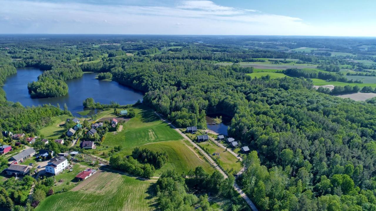 Osada Skoczkowo Komfortowe Domki Z Jacuzzi Nad Jeziorem- Sauna- Balia- Prywatny Staw Wedkarski Podiazy Exterior photo